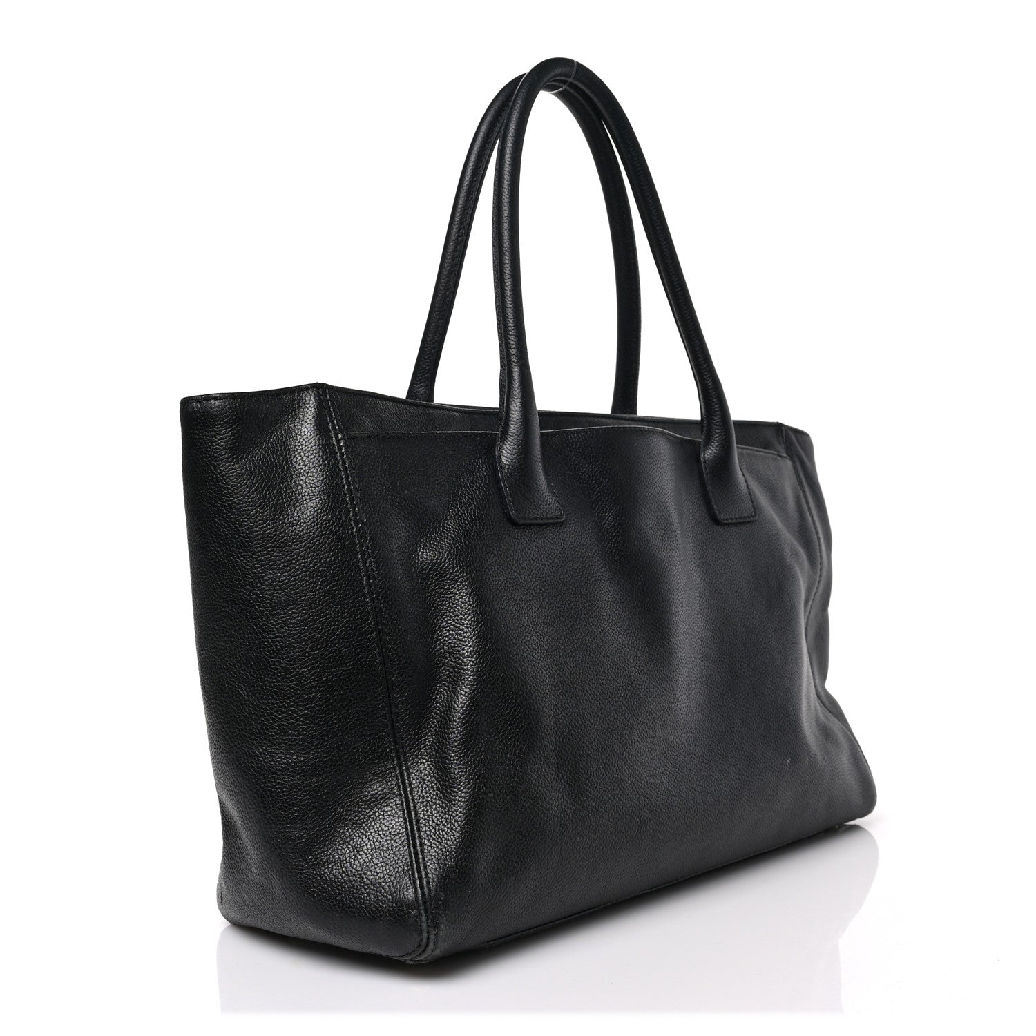 Chanel Calfskin Cerf Executive Shopper Tote Black 3 of 8
