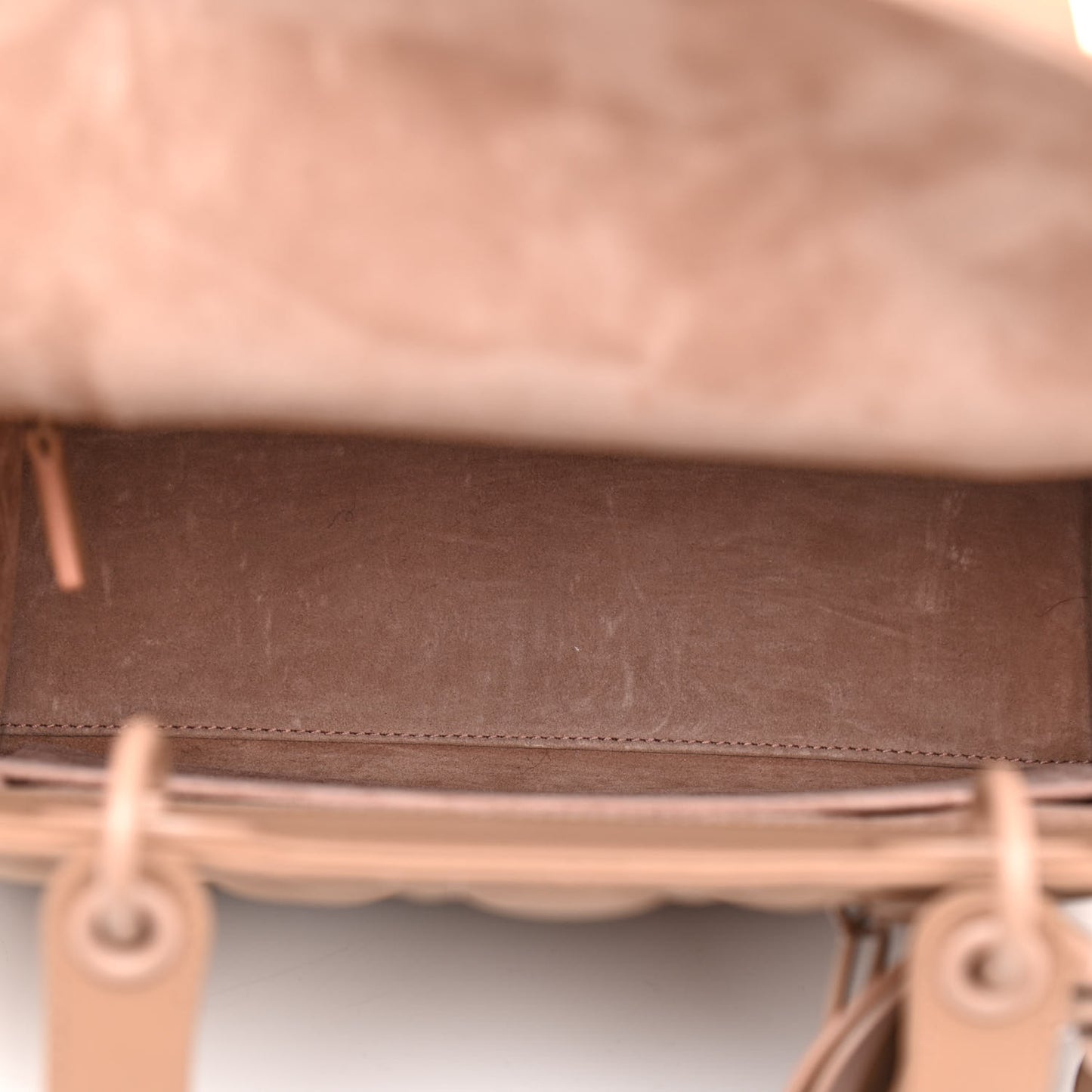 Ultra Matte Calfskin Cannage Medium Lady Dior Beige
