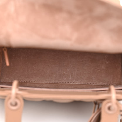 Christian Dior Ultra Matte Calfskin Cannage Medium Lady Dior Beige 5 of 8