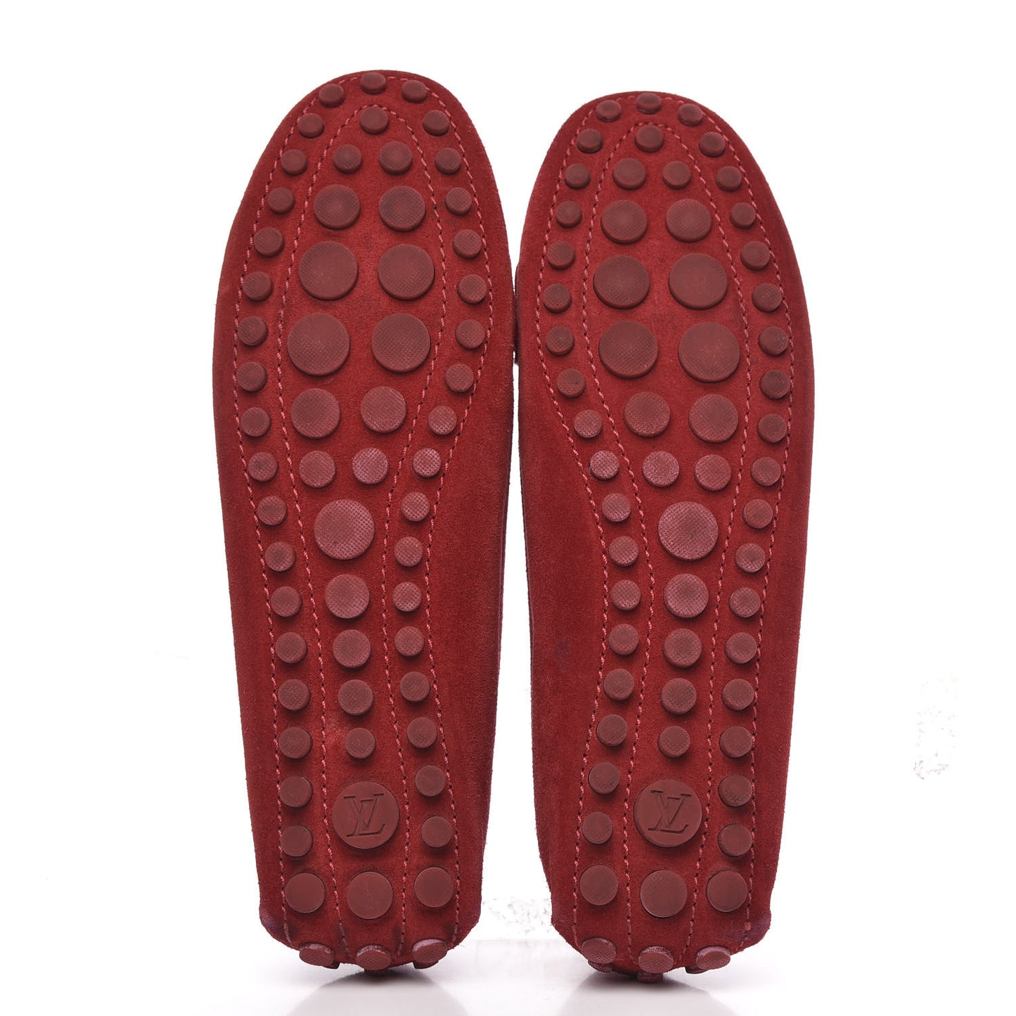 Suede Womens Travel Moccasin Loafers 39 Rouge