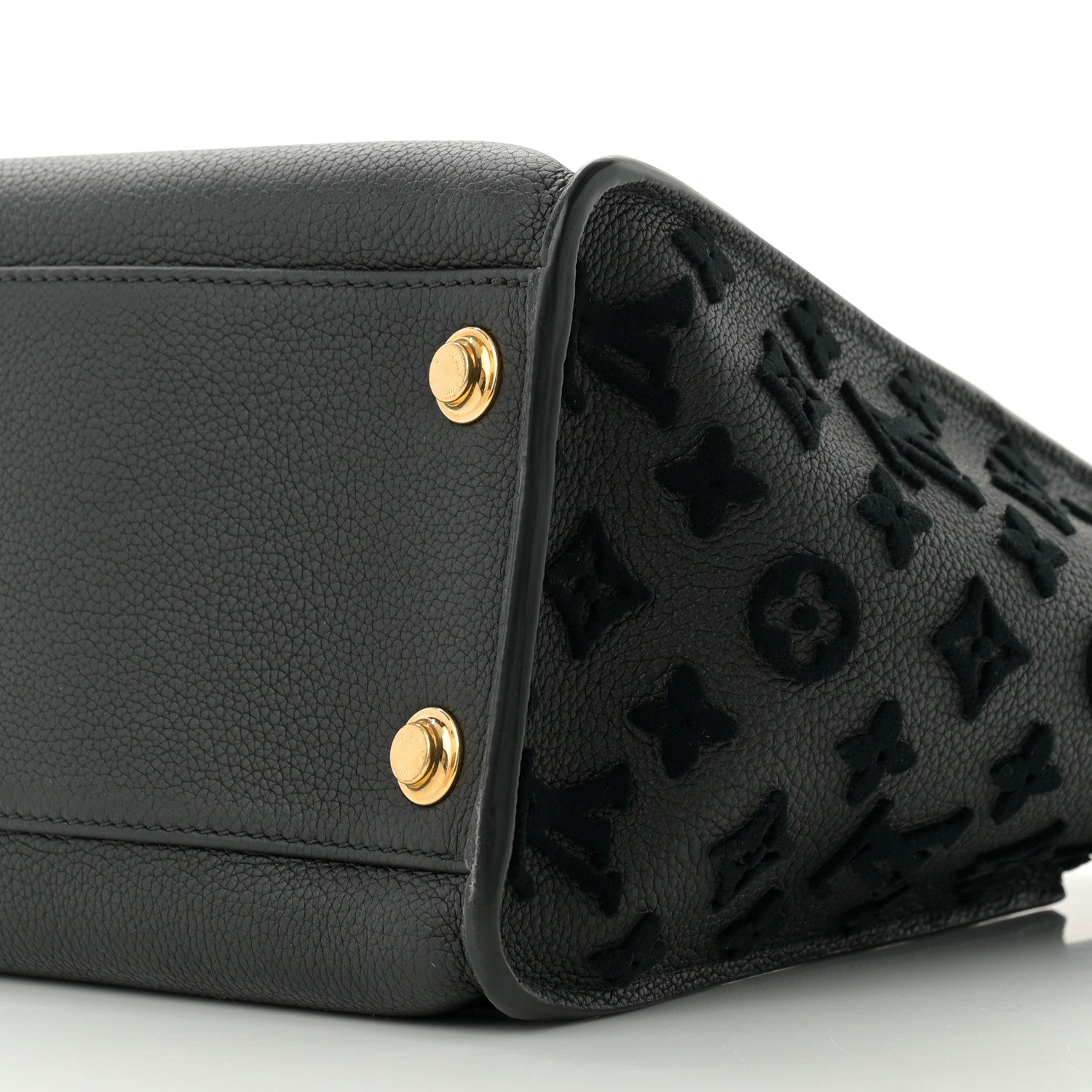 Louis Vuitton Calfskin Monogram Tufting On My Side Black 10 of 10