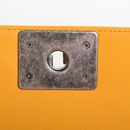 Chanel Lambskin Quilted Medium Boy Flap Yellow 8 of 8