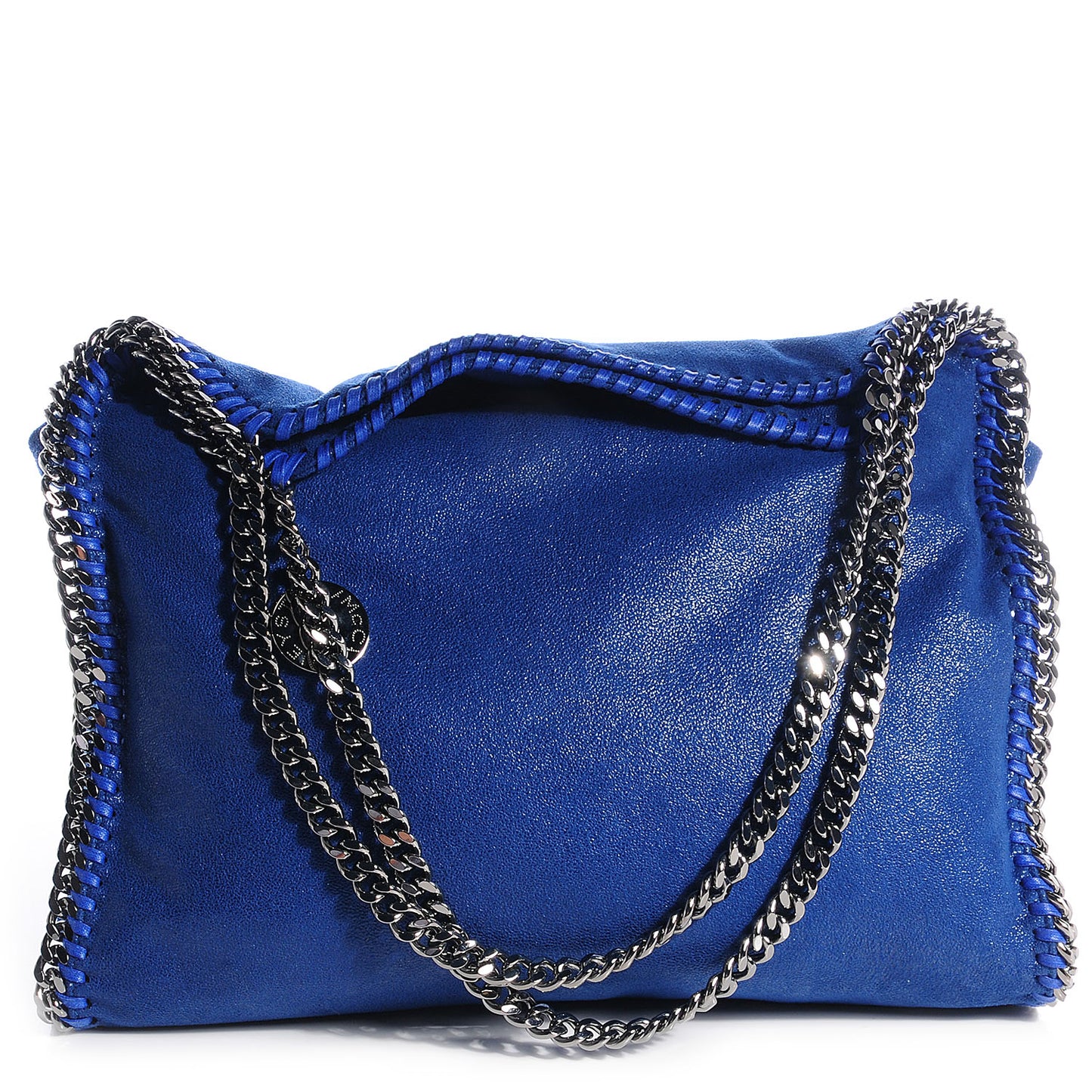 Faux Leather Shaggy Deer Small Falabella Cornflower