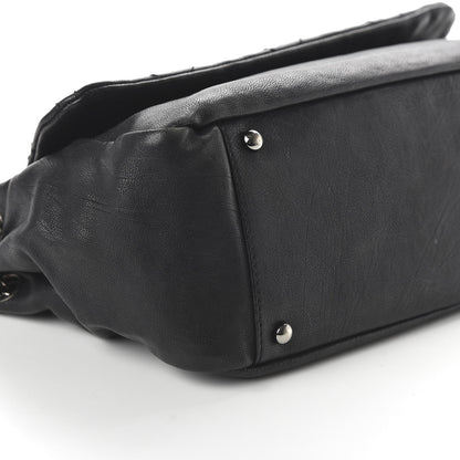 Chanel Calfskin Diamond Stitch Accordion Flap Black 6 of 10