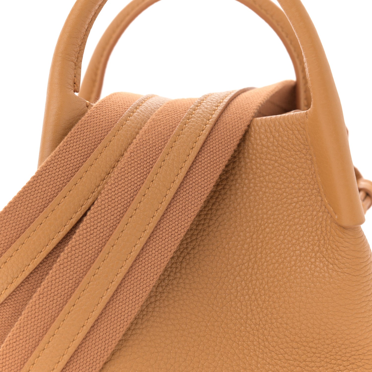 Loro Piana Grained Calfskin Micro Bale Bag Spiced Curry 7 of 10