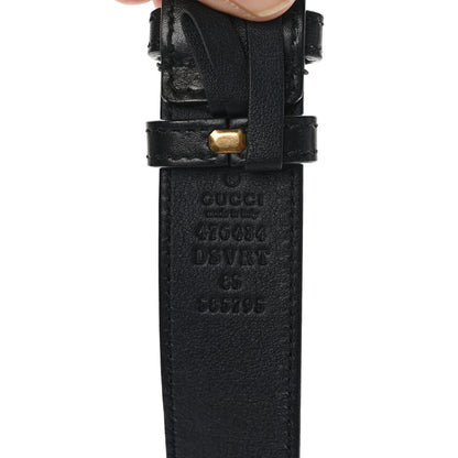 Gucci Dollar Calfskin Double G Reversible 30mm Belt 85 34 Black New Acero 2 of 6