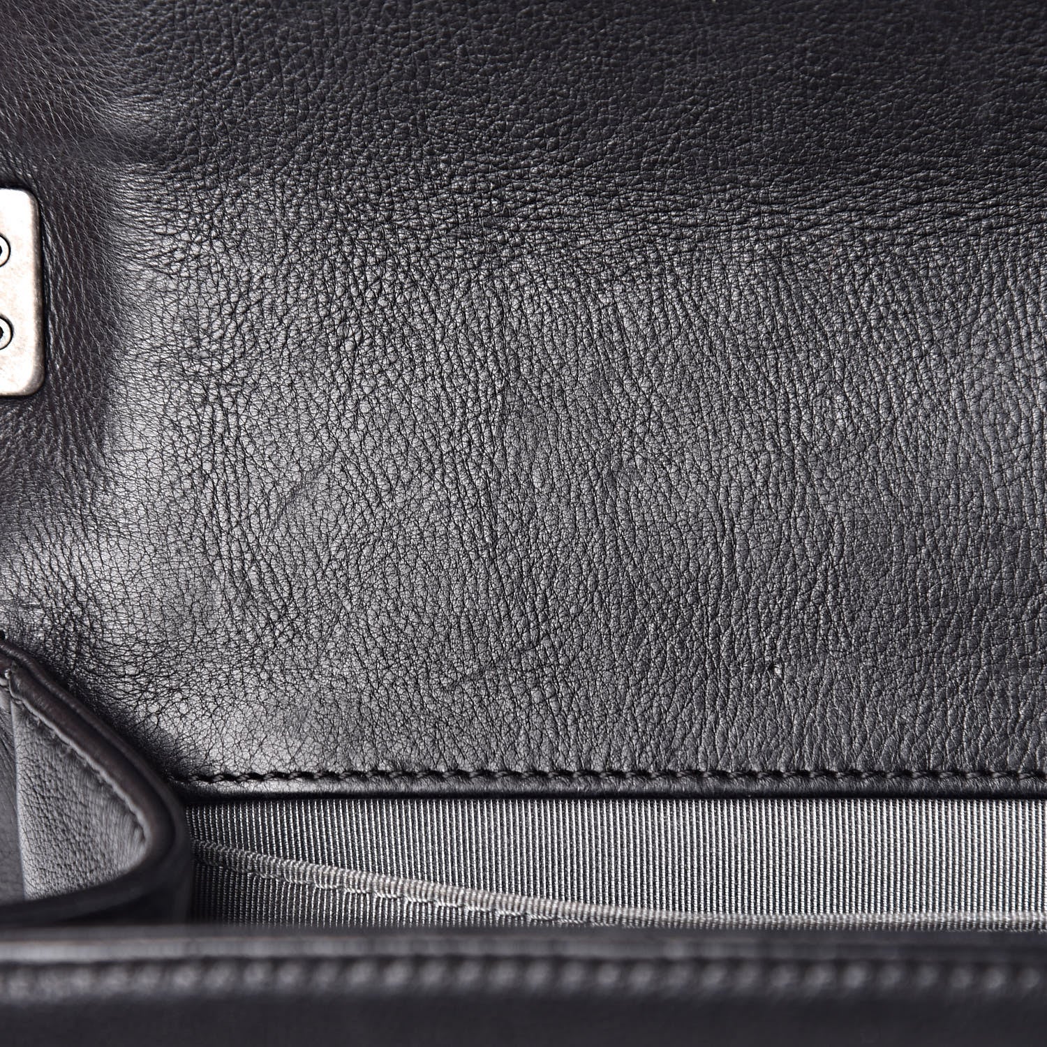 Chanel Calfskin Double Stitch Medium Boy Flap Black 8 of 12