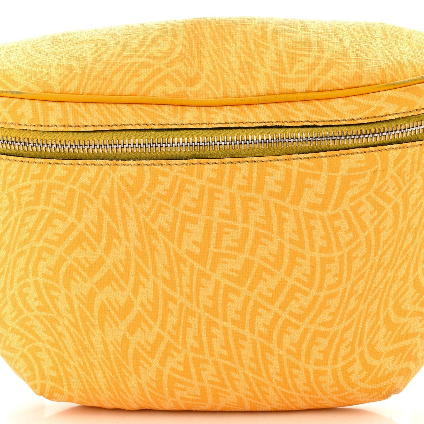 X SARAH COLEMAN Glazed Fabric Vitello Grace Light Micro FF Vertigo Belt Bag Mimosa