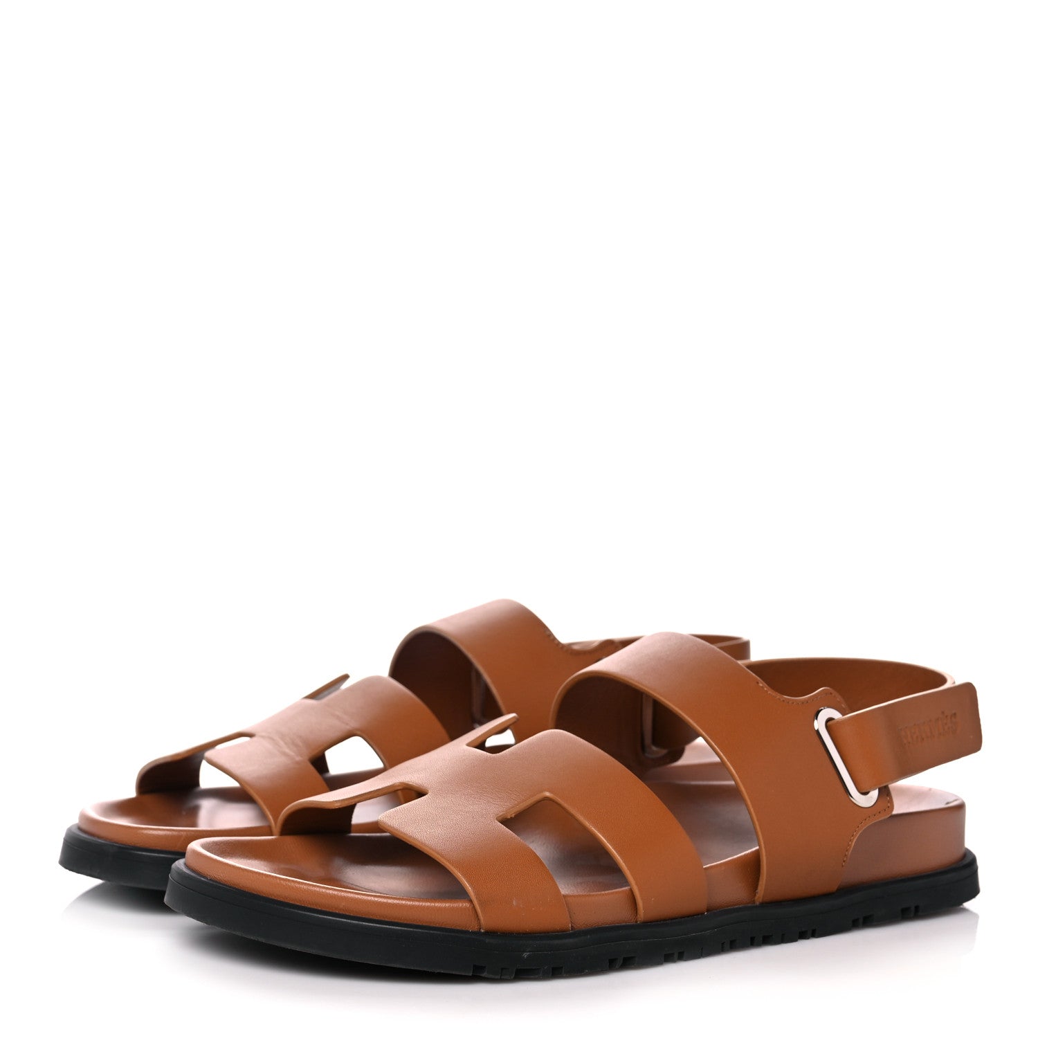 Hermes Calfskin Womens Takara Sandals 38 Gold 3 of 13
