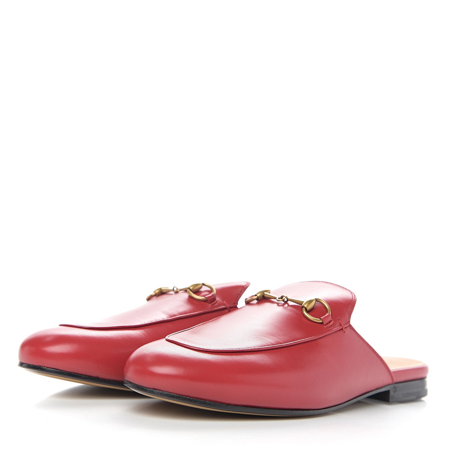 Malaga Kid Womens Princetown Slippers 39.5 Hibiscus Red