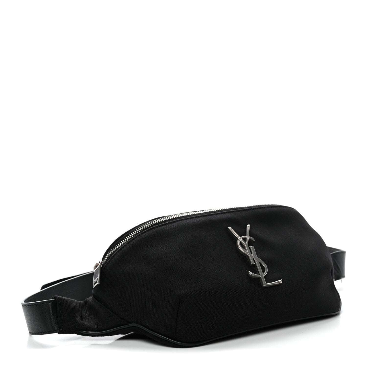 Saint Laurent Canvas Monogram Belt Bag Black 4 of 10