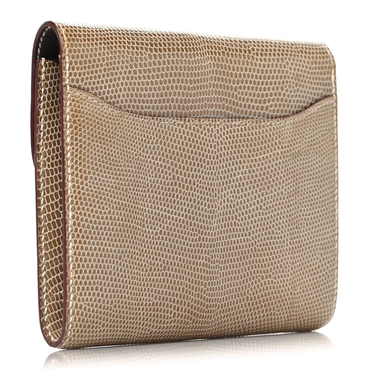 Lizard Niloticus Constance Short Wallet Ficelle