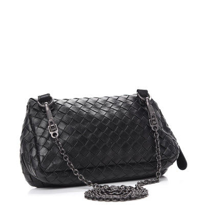 Bottega Veneta Nappa Intrecciato Mini Chain Messenger Black 3 of 13