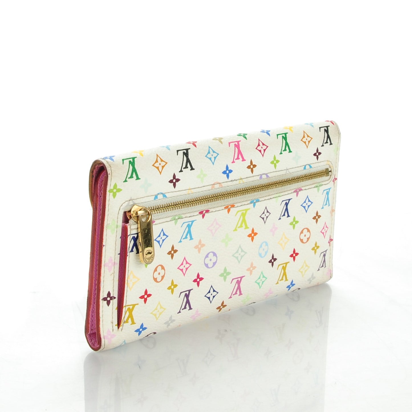 Monogram Multicolor Eugenie Wallet White Litchi