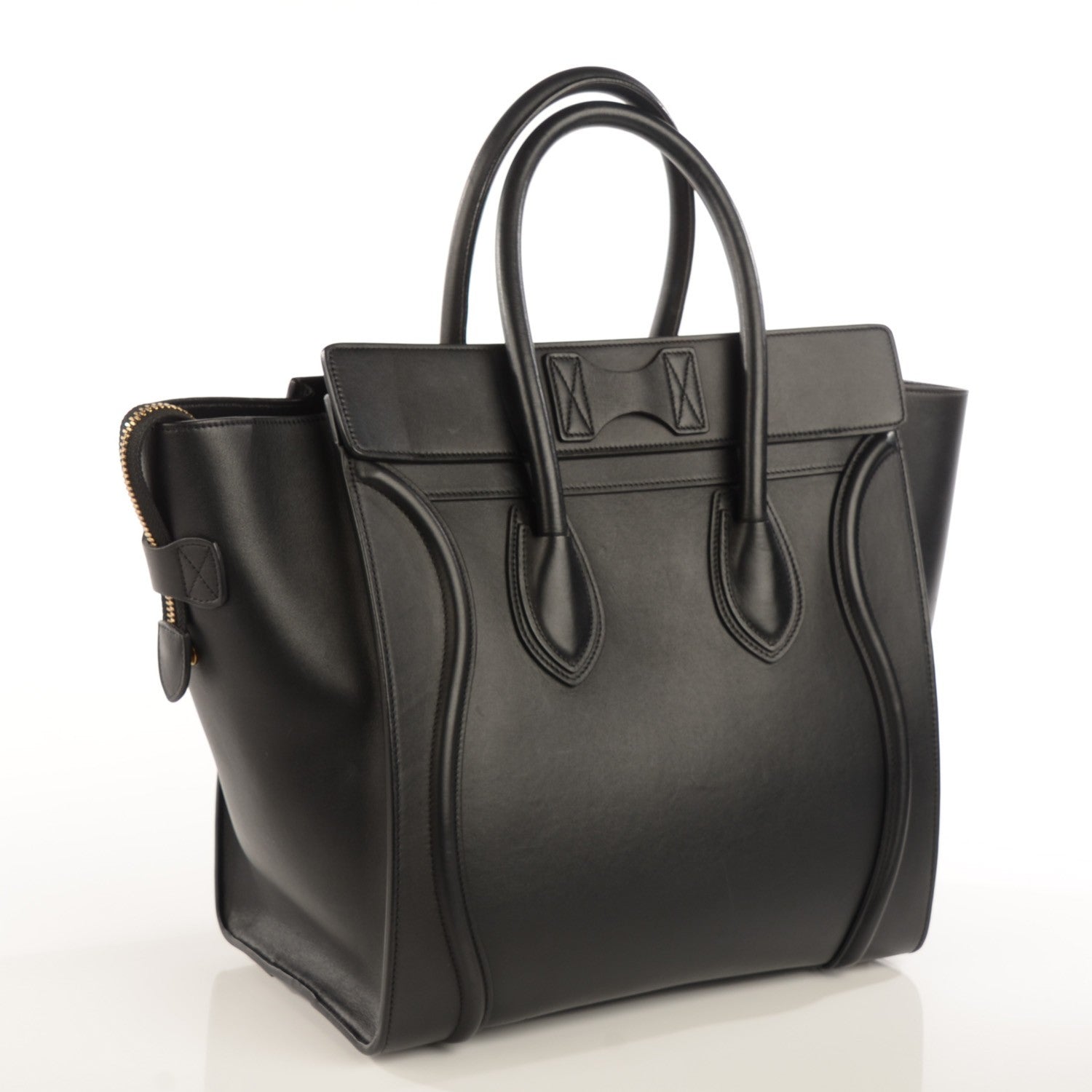 Celine Smooth Calfskin Mini Luggage Black 3 of 9