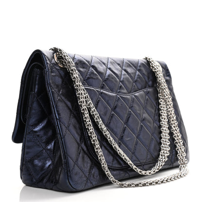 Chanel Aged Calfskin Quilted 2.55 Reissue 228 Flap Blue 3 of 12