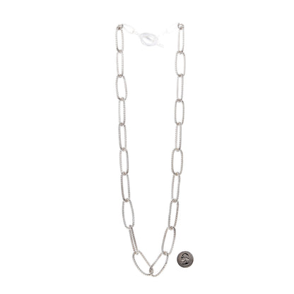 Tiffany Sterling Silver Paloma Picasso Mesh Link Toggle Necklace 3 of 6