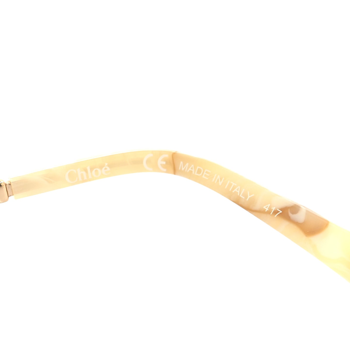 Metal Carlina Oversize Round Sunglasses CE114ST Gold