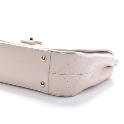 Chanel Calfskin Stitched Medium Covered CC Flap Bag Light Pink 8 of 12