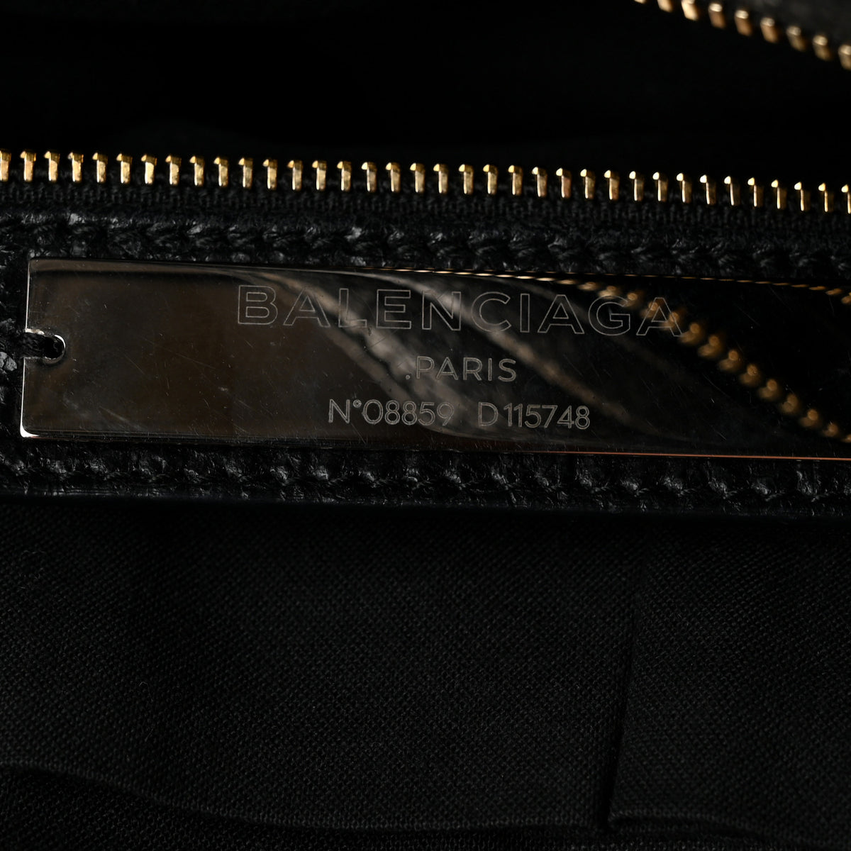 Agneau Classic Gold Hardware City Black