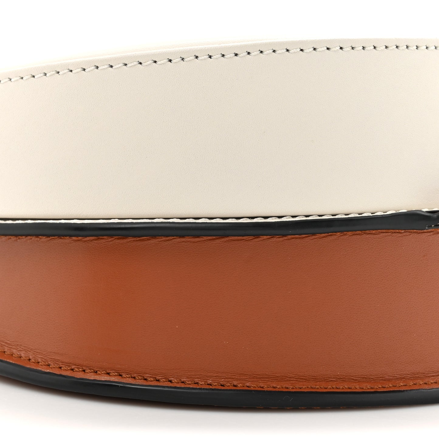 Soft Calfskin Heel Duo White Tan
