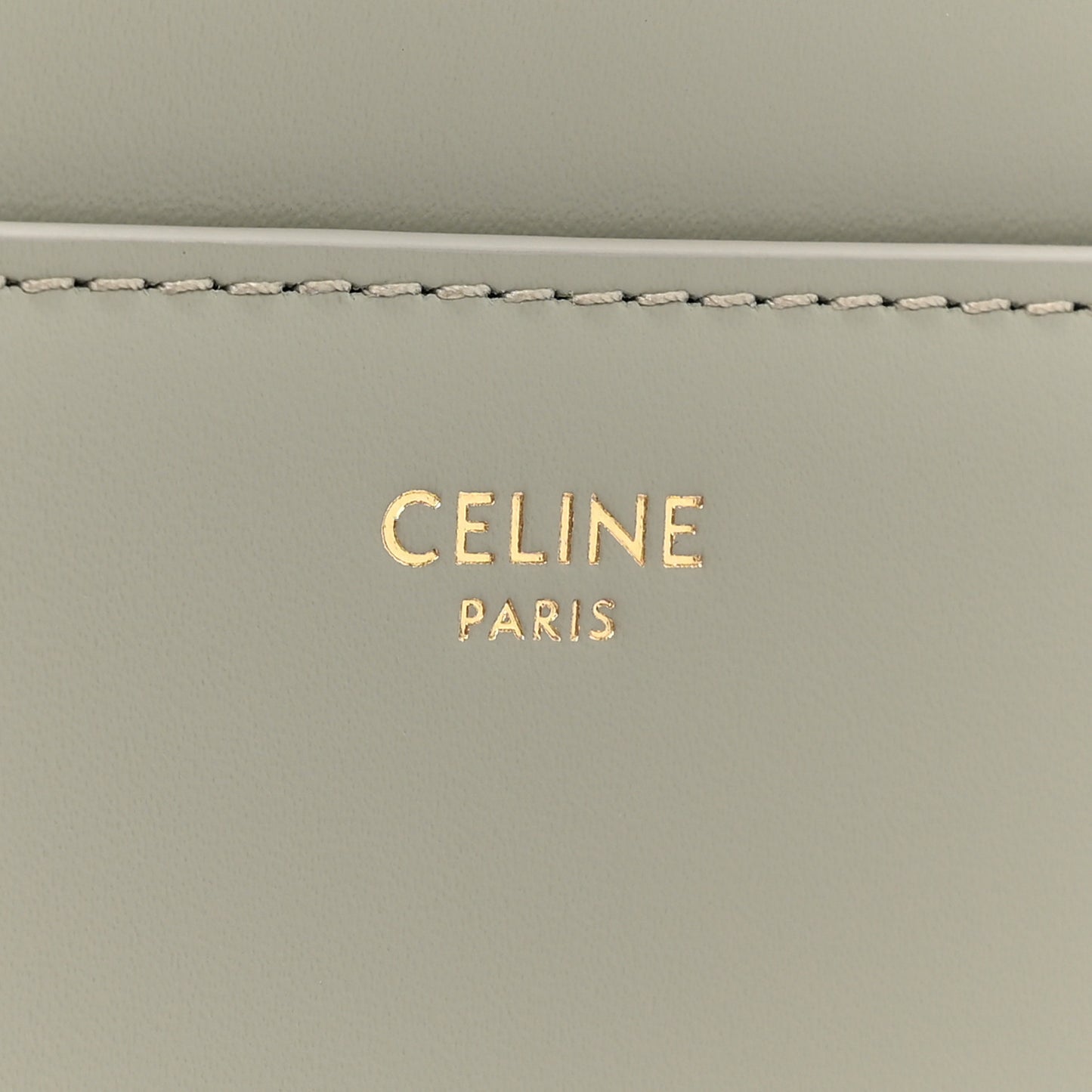 Satinated Calfskin Small 16 Top Handle Bag Green Clay