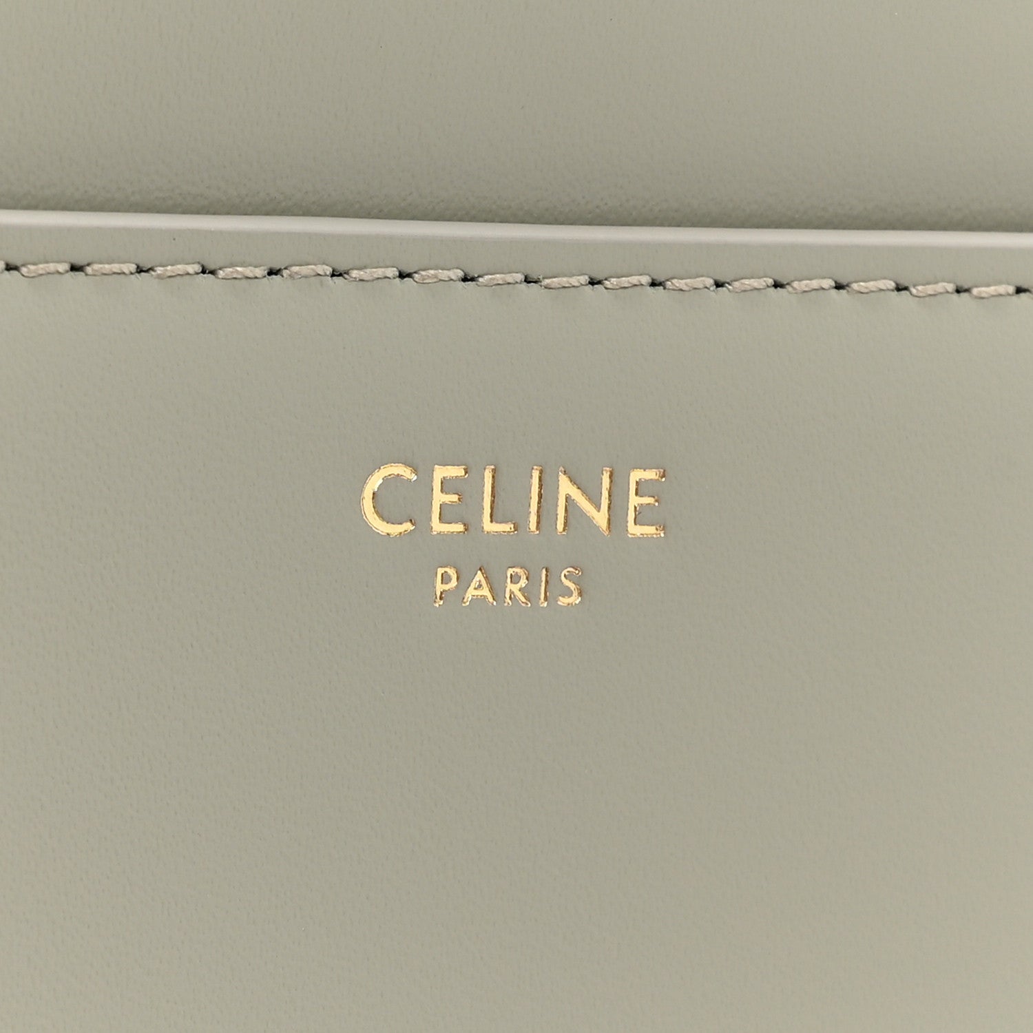 Celine Satinated Calfskin Small 16 Top Handle Bag Green Clay 9 of 13