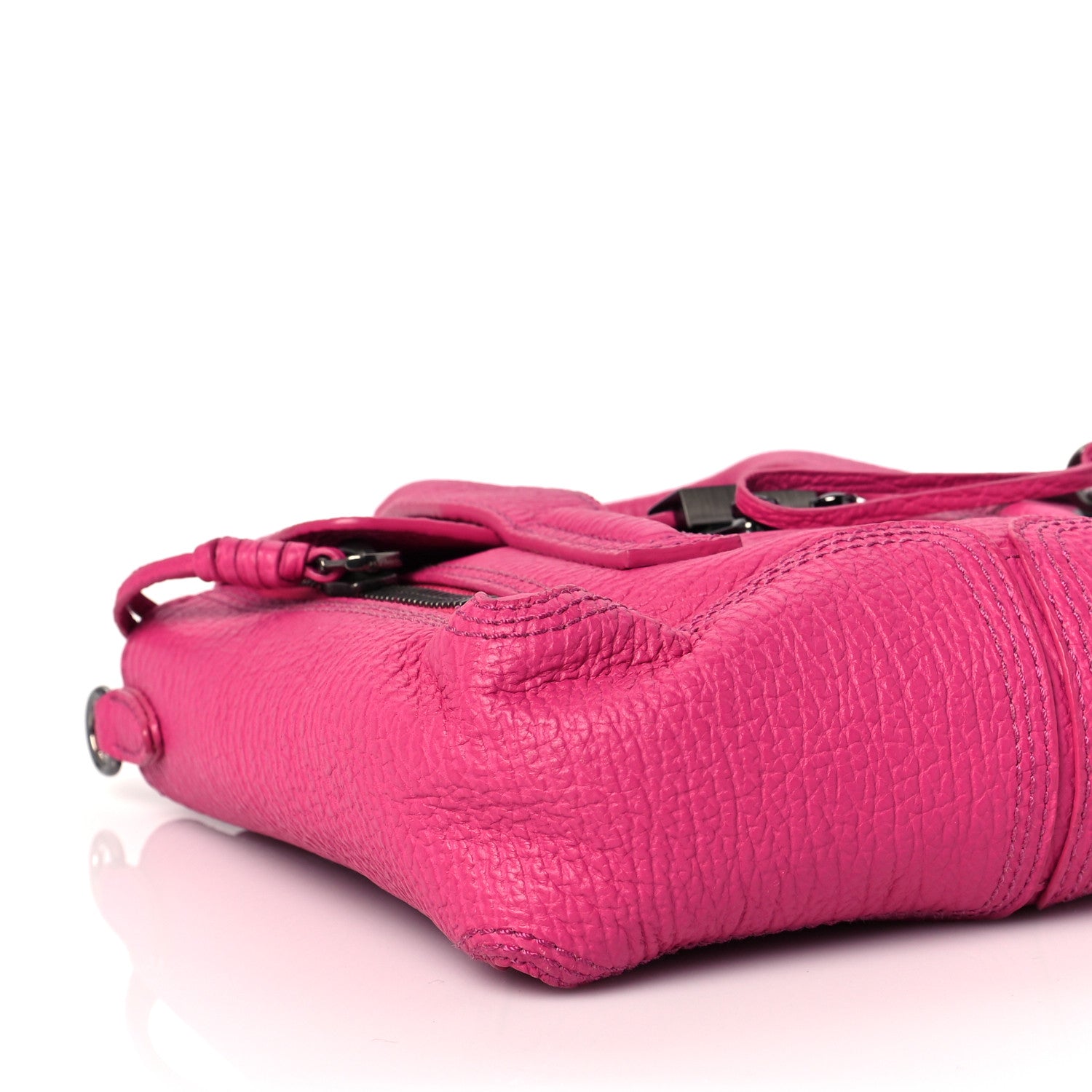 3.1 Phillip Lim Textured Calfskin Mini Pashli Satchel Bright Fuchsia 6 of 8