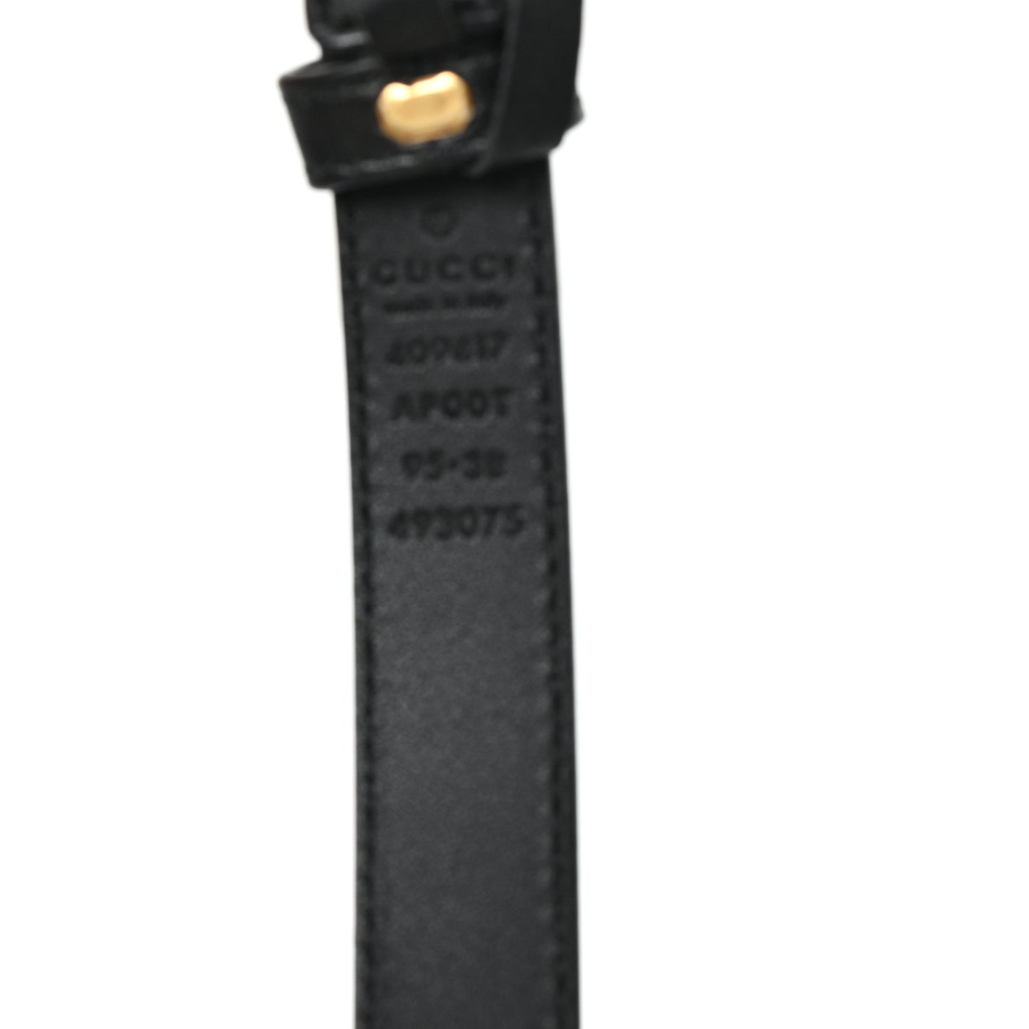 Calfskin Double G 20mm Belt 95 38 Black