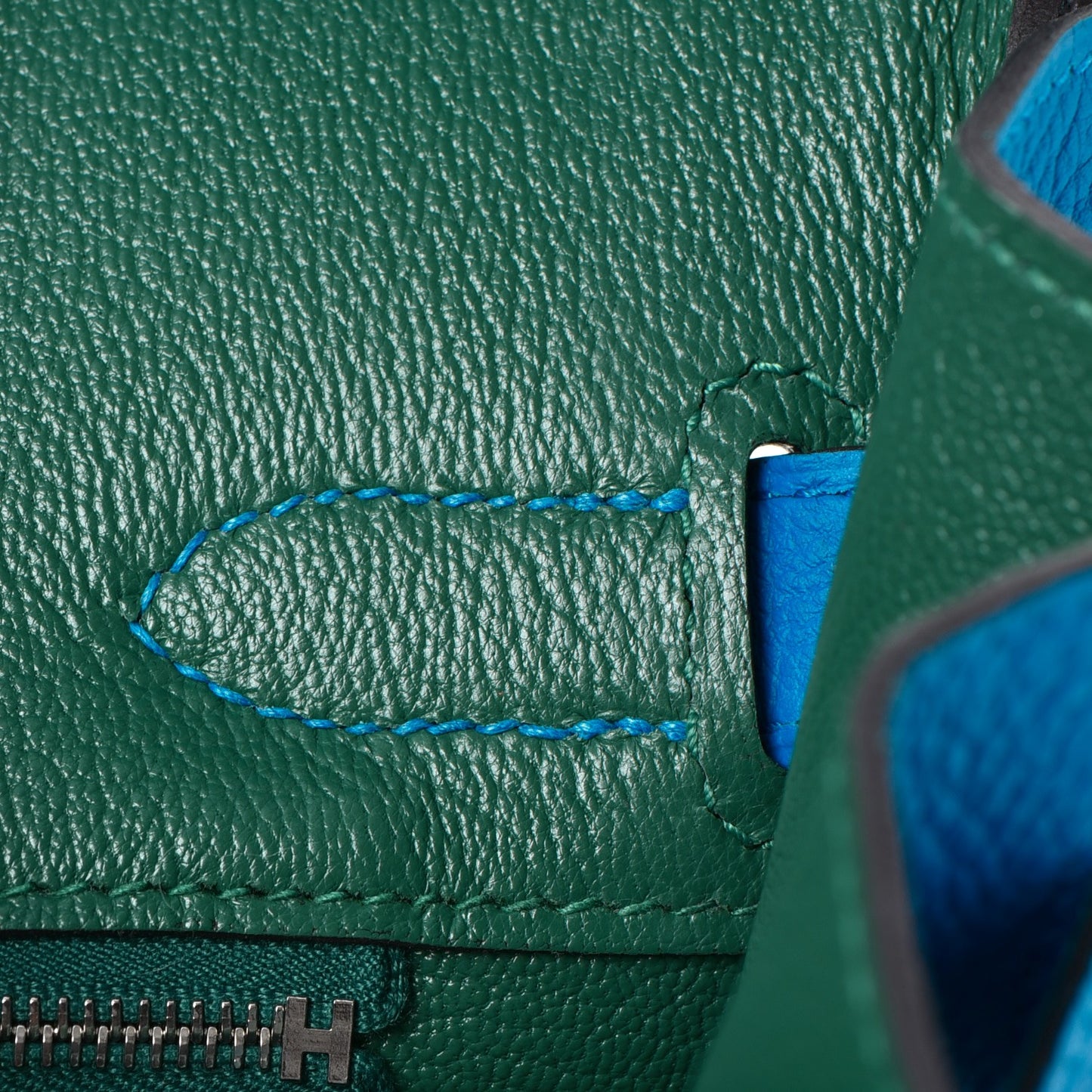 Togo Birkin 30 Bleu Zanzibar Malachite