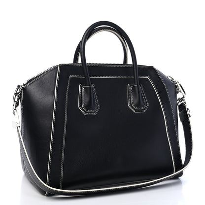 Givenchy Calfskin Contrast Stitched Medium Antigona Black 2 of 10