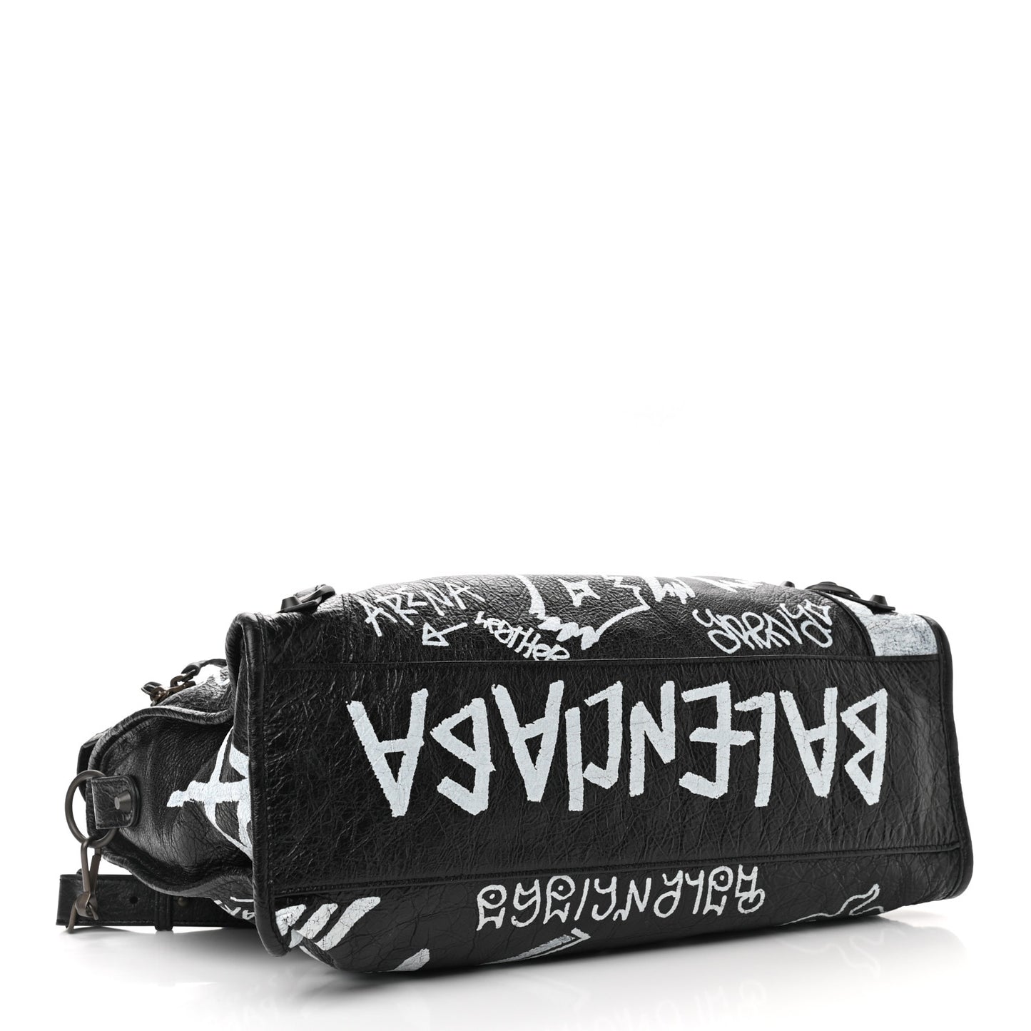 Agneau Arena Graffiti All Over Classic Hardware City Black White