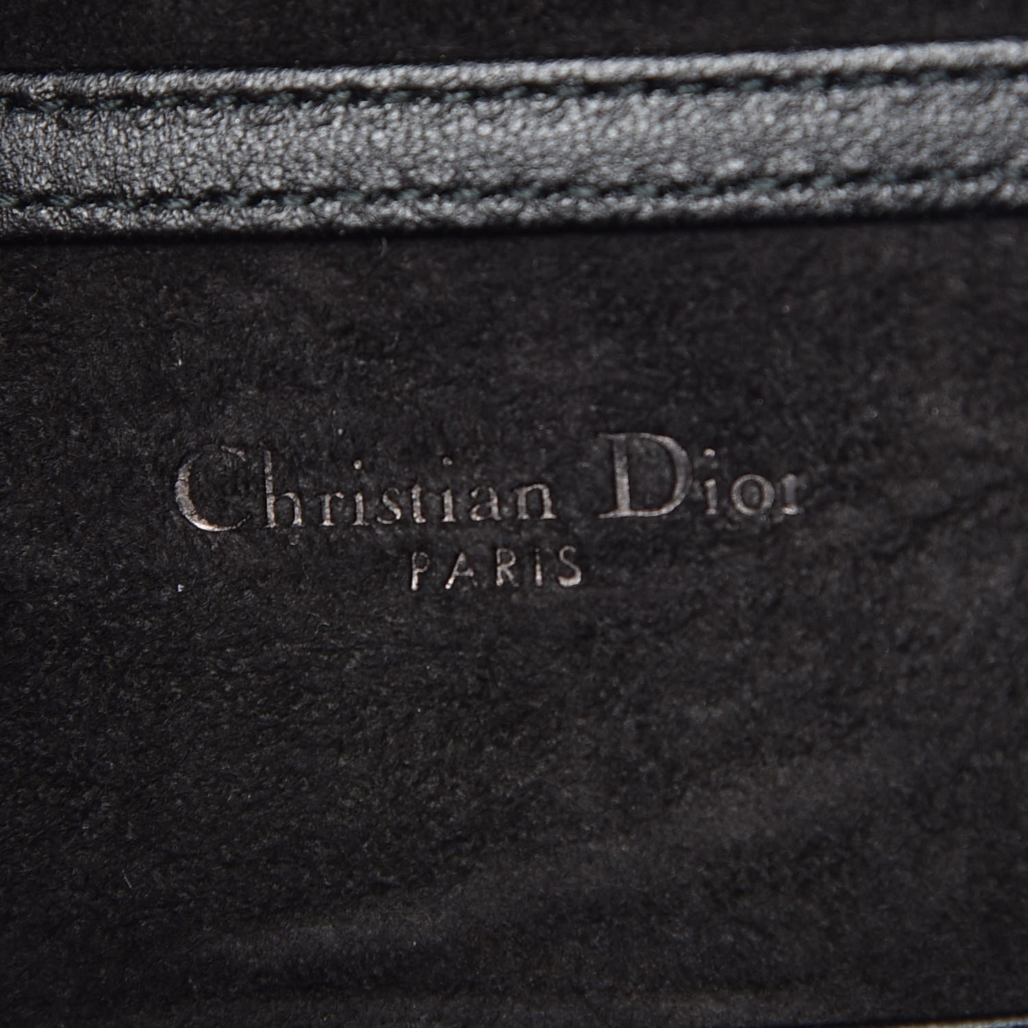 Christian Dior Lambskin Studded Vertical Diorama Black 6 of 7