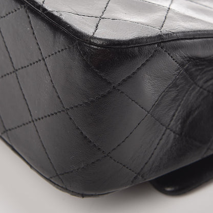 Chanel Lambskin Quilted Medium Double Flap Black 11 of 13