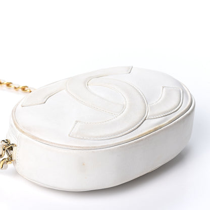 Chanel Lambskin Round Tassel Crossbody Bag White 3 of 9