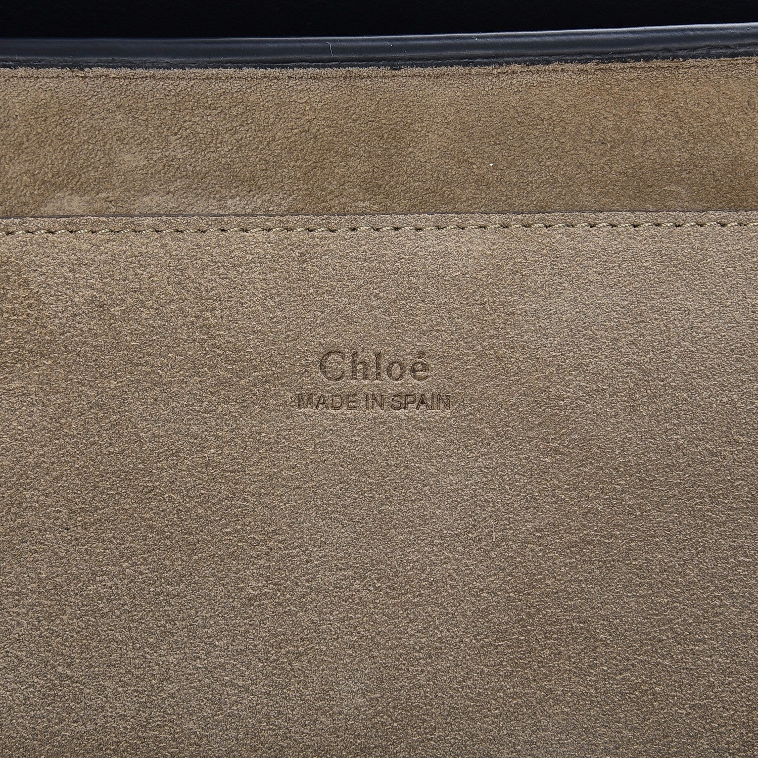 Chloe Suede Calfskin Small Faye Shoulder Bag Black 6 of 8