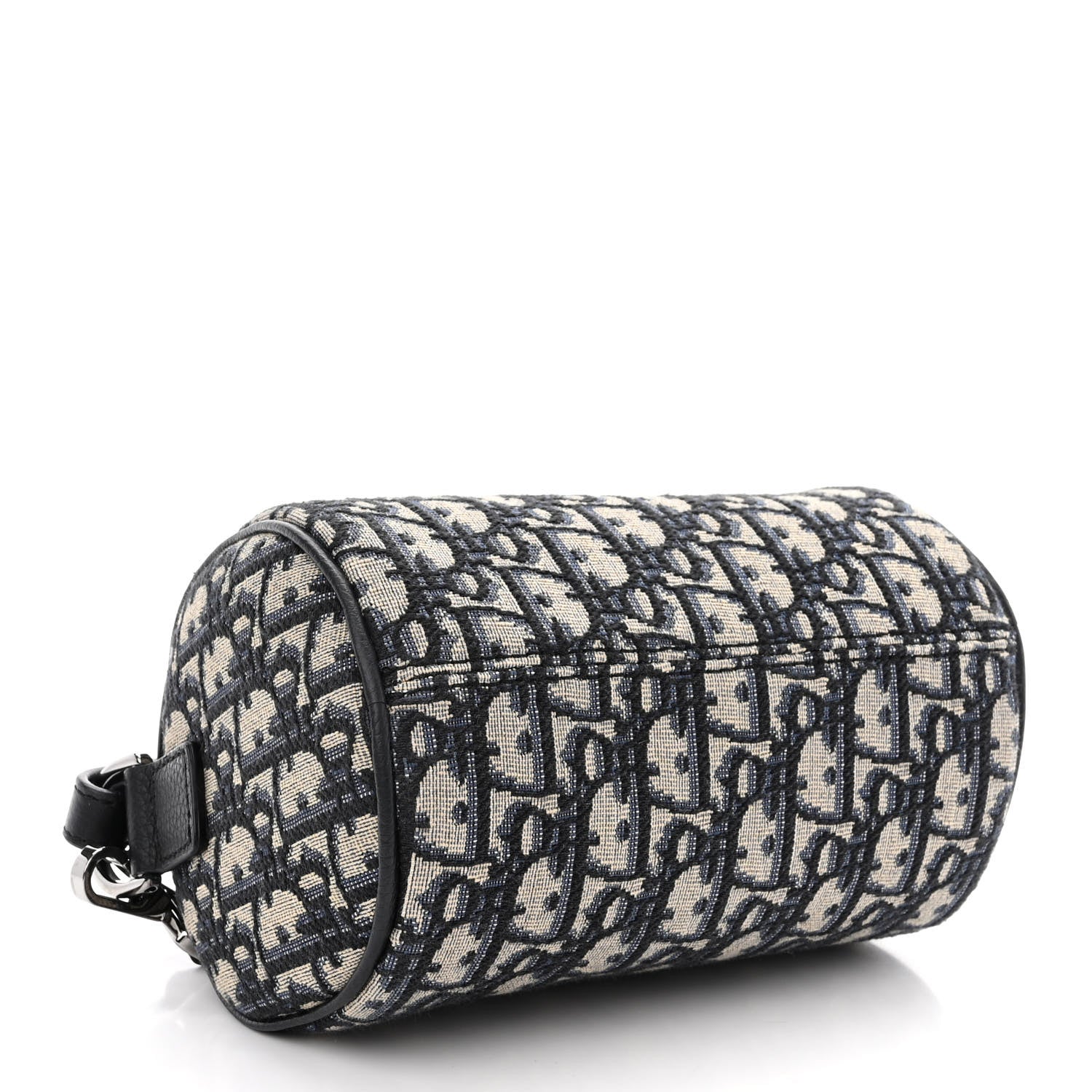 Christian Dior Oblique Mini Roller Saddle Bag With Strap Beige Black 4 of 11