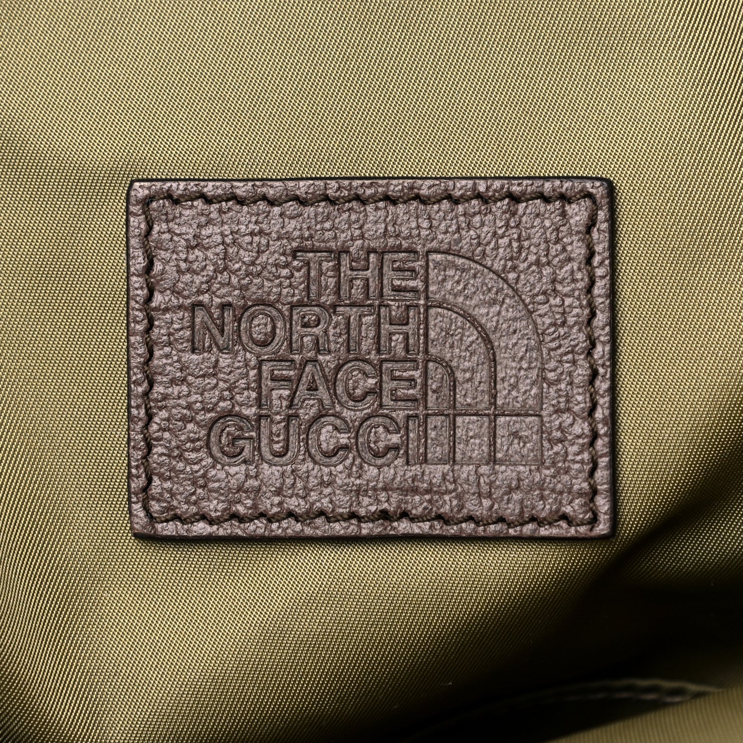 Gucci X THE NORTH FACE Econyl Nylon Medium Backpack Brown White 7 of 10