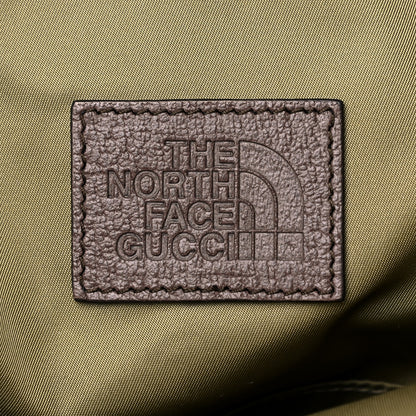 Gucci X THE NORTH FACE Econyl Nylon Medium Backpack Brown White 7 of 10