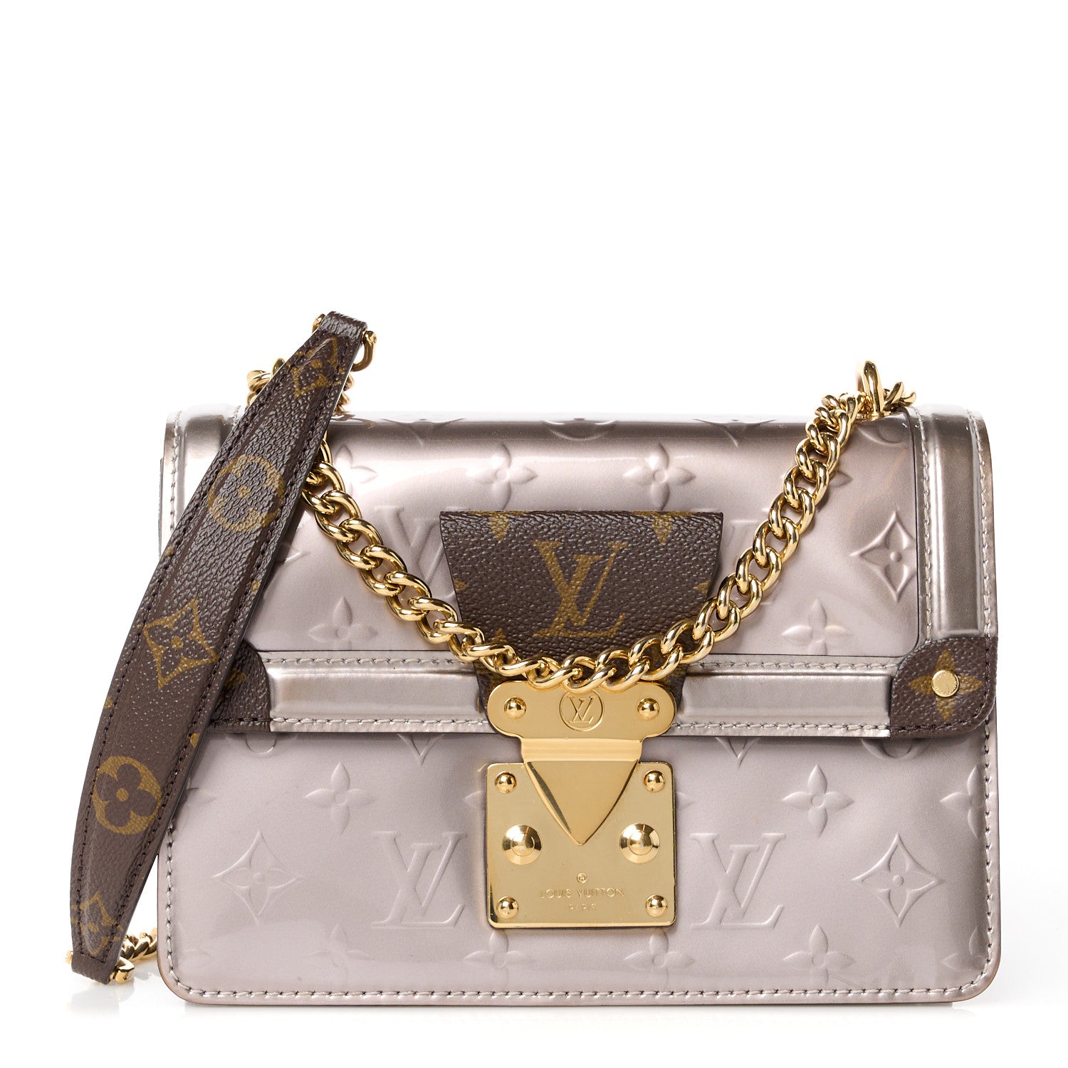Louis Vuitton Vernis Epi Monogram Wynwood Metallic Taupe Grey 1 of 11