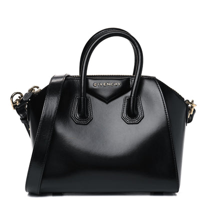 Givenchy Shiny Lord Calfskin Mini Antigona Black 1 of 4