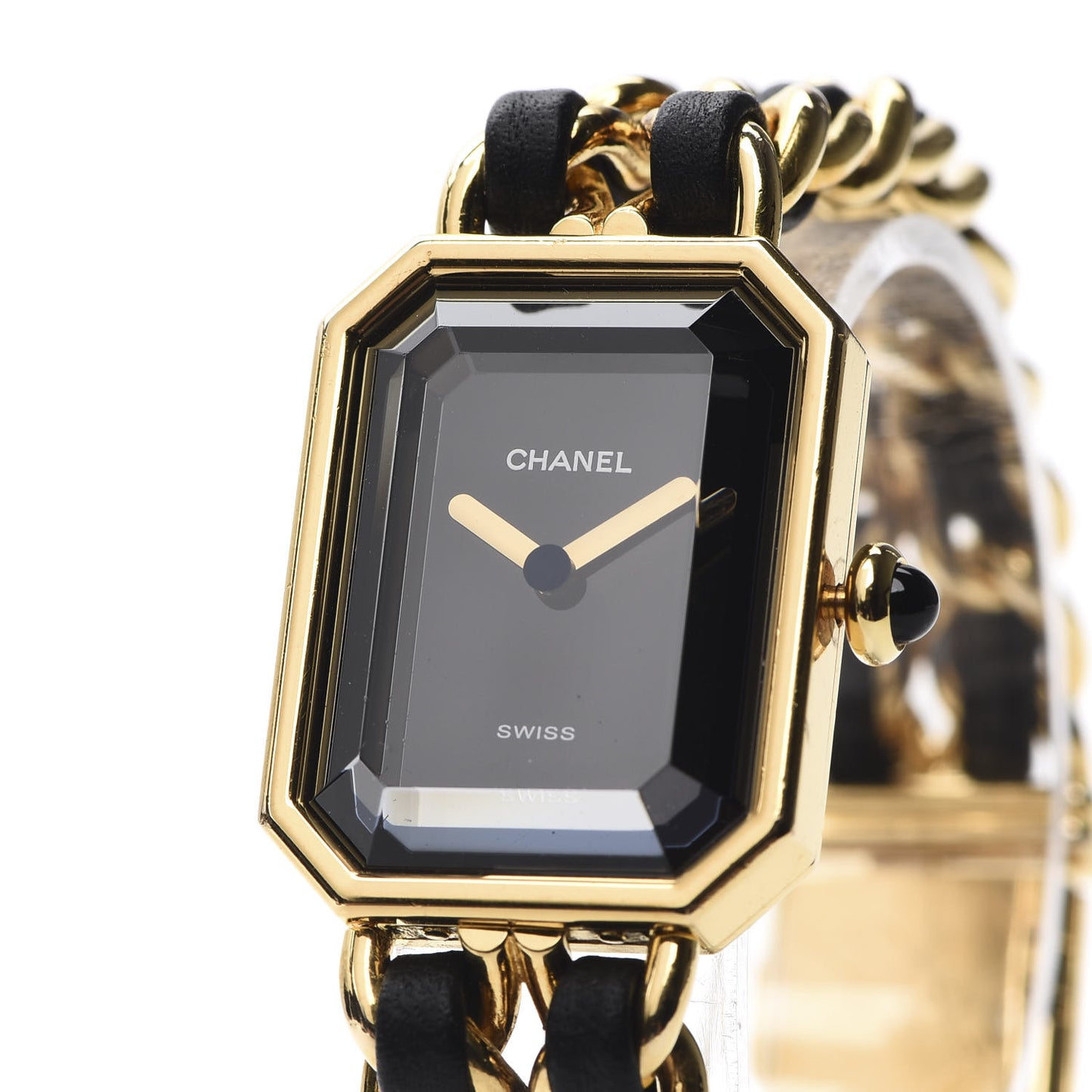 Stainless Steel Lambskin 20mm Chain Premiere Quartz Watch Gold M