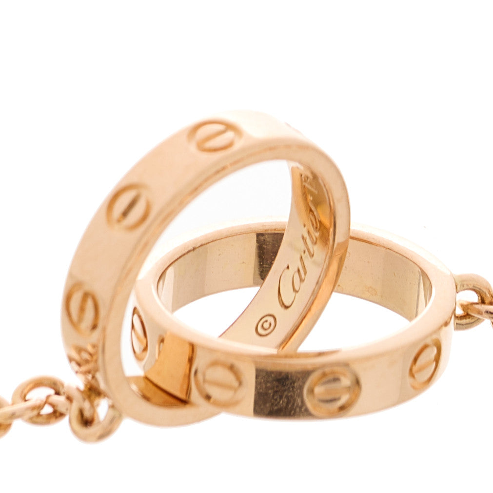 18K Pink Gold Interlocking LOVE Bracelet