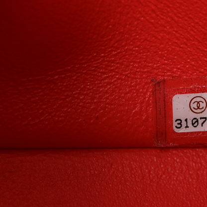 Chanel Lambskin Quilted Mini Square Flap Orange 7 of 10