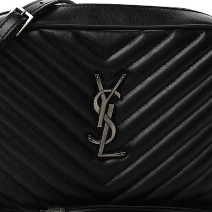 Saint Laurent Calfskin Matelasse Monogram Lou Camera Bag Black 9 of 10