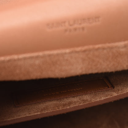Saint Laurent Calfskin Medium Bellechasse Satchel Brown 8 of 12