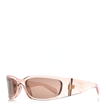 Prada Acetate Symbole Sunglasses SPR A14 Transparent Pink 1 of 7