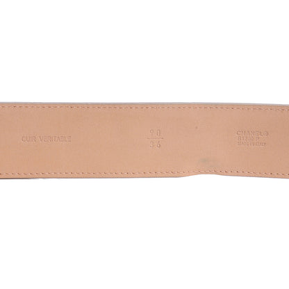 Chanel Leather CC Lucky Symbols Belt 90 36 Beige 3 of 5