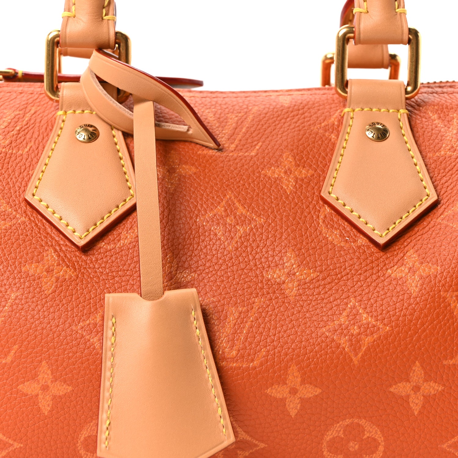 Louis Vuitton Calfskin Monogram Speedy P9 Bandouliere 20 Ochre 9 of 11