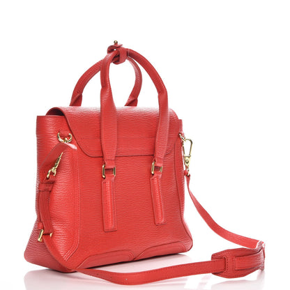 3.1 Phillip Lim 3.1 Textured Calfskin Medium Pashli Satchel Red 4 of 8